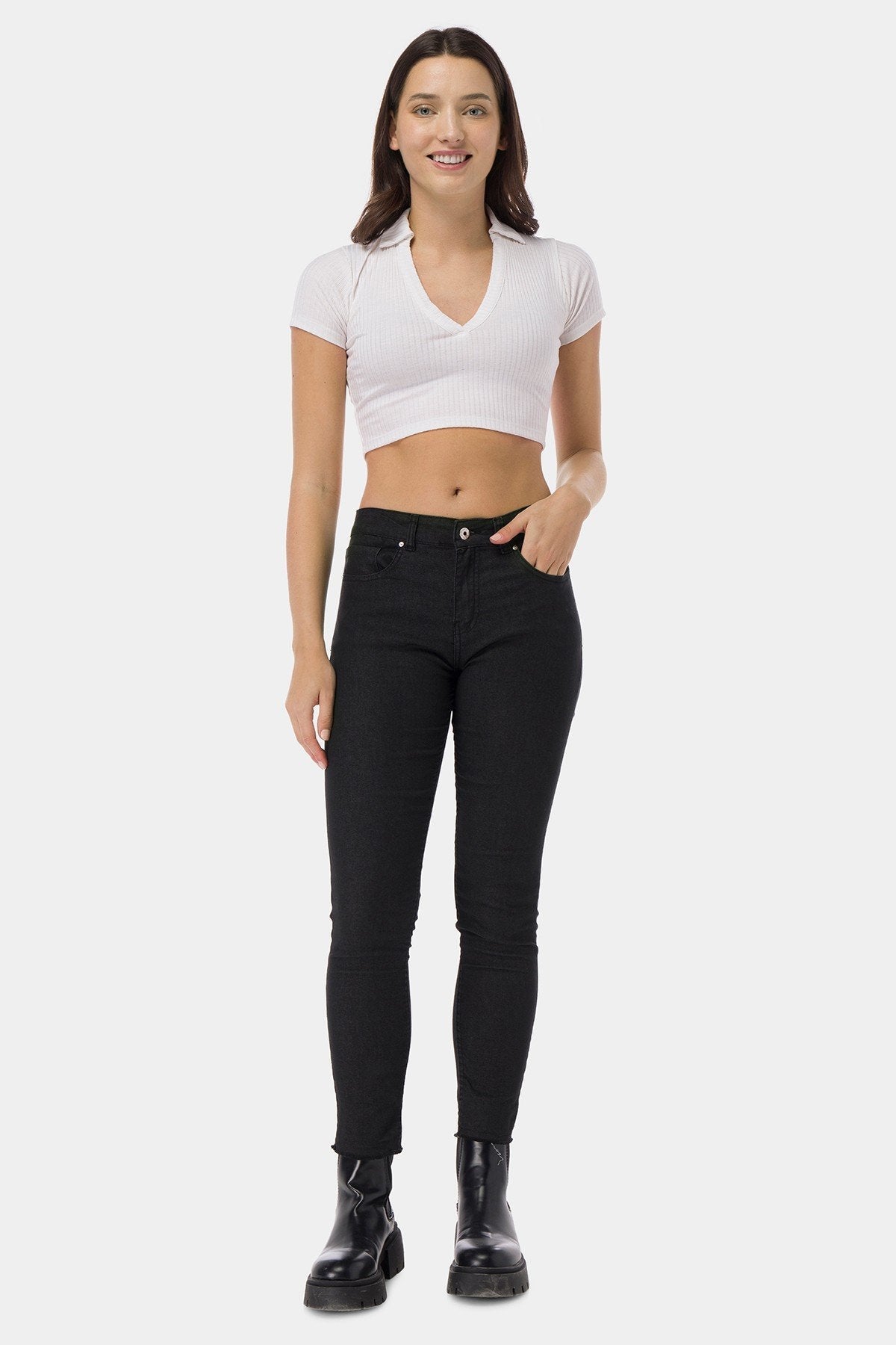 Mid-Rise Skinny Jeans