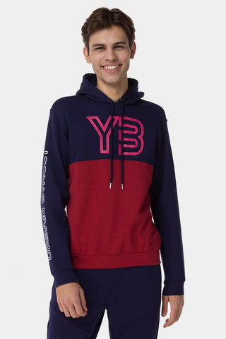 Colorblocked Front Close Hoodie
