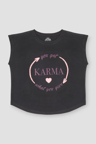 Typography Yoga Top