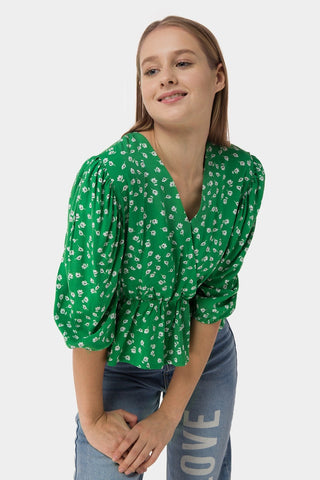 Surplice Floral Top
