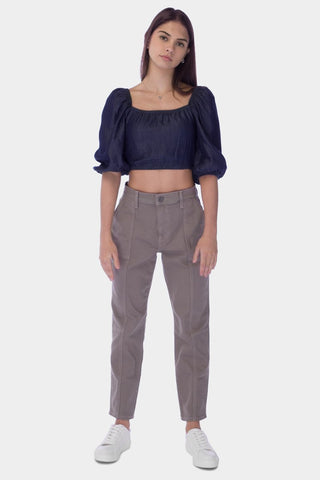 Slouchy Denim Trouser