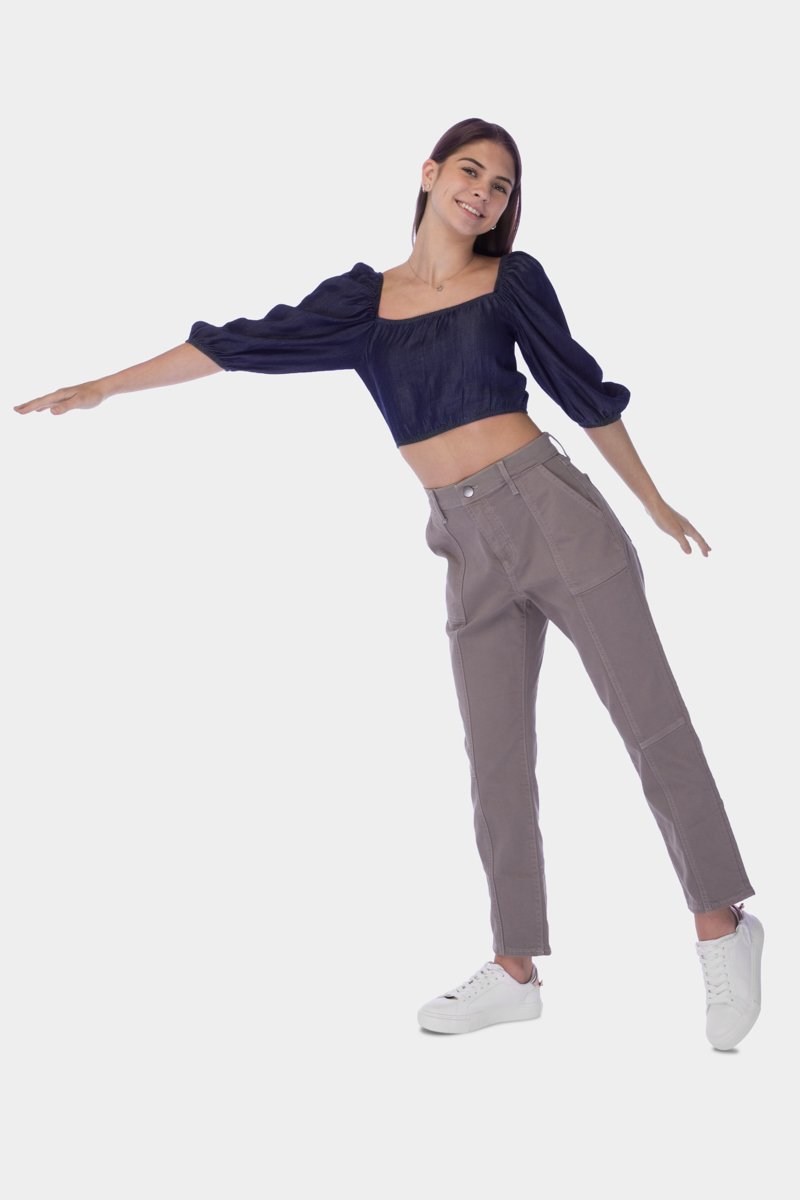 Slouchy Denim Trouser