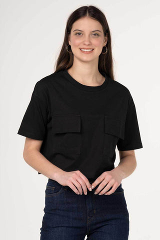 Utility Pockets Crop Top