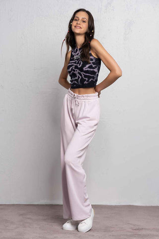 Sleeveless Ribbed Tie Dye Top