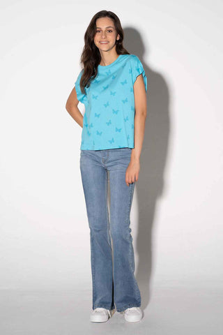 Geometrical Print Tee Shirt