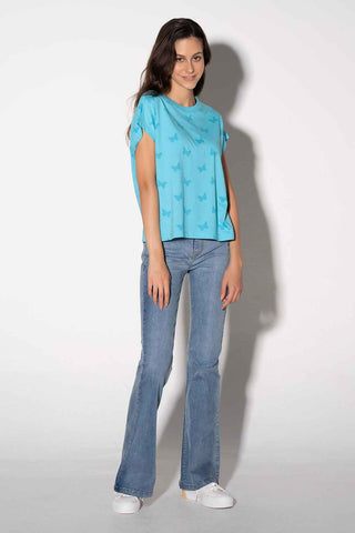 Geometrical Print Tee Shirt