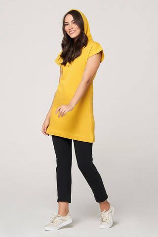 Solid Hoodie Dress