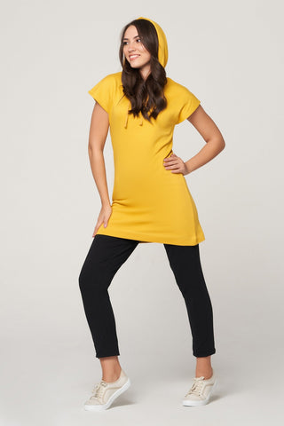Solid Hoodie Dress