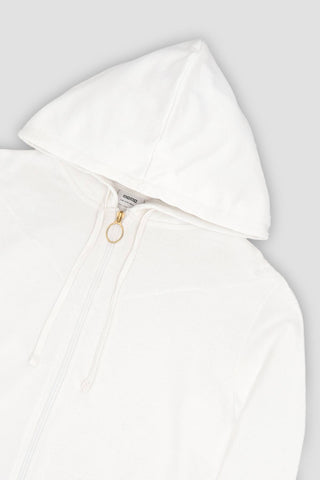 Solid Zipper Closure Hoodie