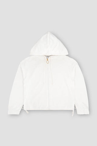 Solid Zipper Closure Hoodie
