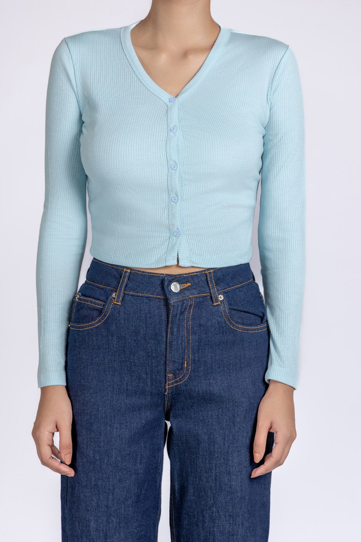 Women Cropped Button Down