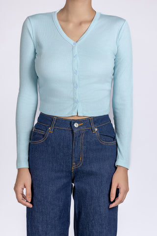 Women Cropped Button Down
