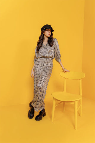 Women's Printed Wide Leg Trousers