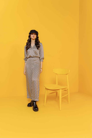 Women's Printed Wide Leg Trousers