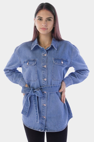 Tie Waist Shacket