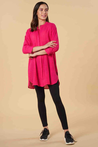 Solid Shirt Dress