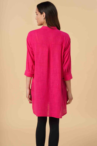 Solid Shirt Dress