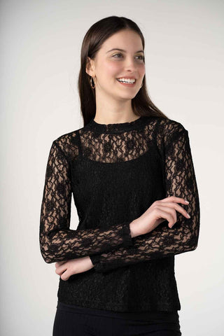 Long Sleeve Lace Top