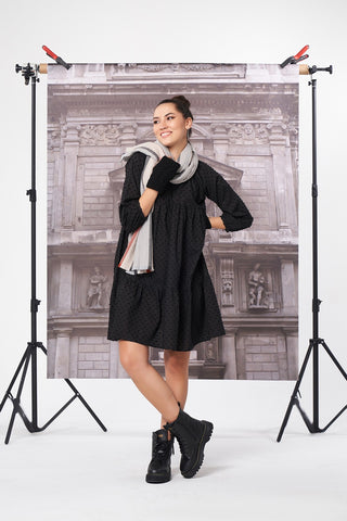 Textured Tiered Dress