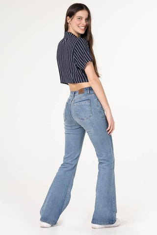 Light Wash Flared Jeans