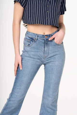 Light Wash Flared Jeans