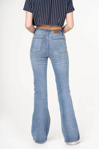 Light Wash Flared Jeans