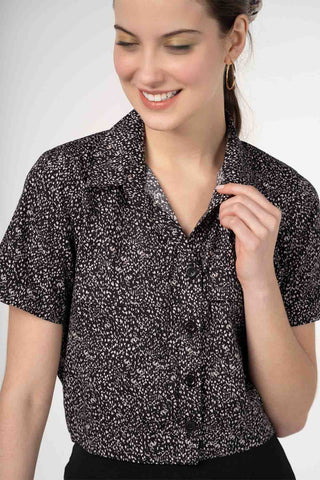 Button Down Crop Top