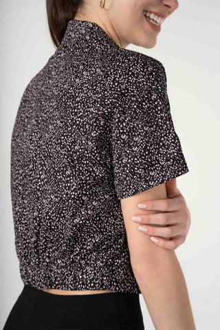 Button Down Crop Top
