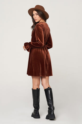 Surplice Midi Dress