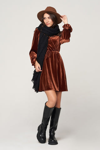 Surplice Midi Dress