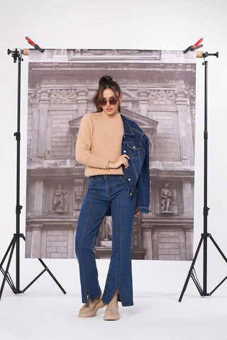 Medium Wash Boot Cut Jeans