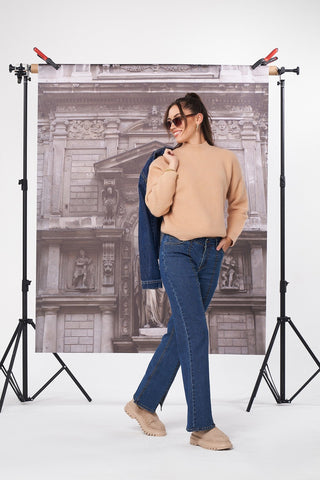 Medium Wash Boot Cut Jeans