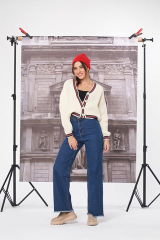 Wide Leg Denim Jeans