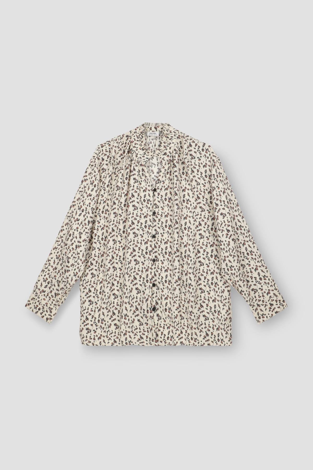 Leopard Print Button Down Shirt