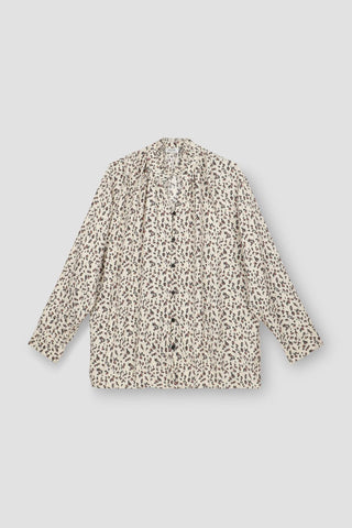 Leopard Print Button Down Shirt