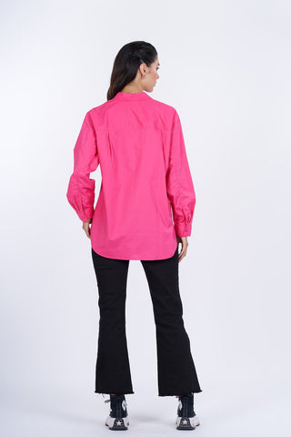 Women's Solid Button Down