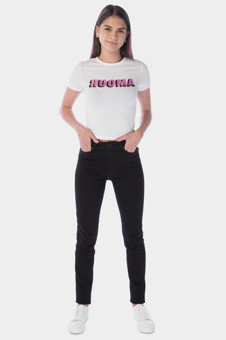 Tapered Fit Denim Bottom