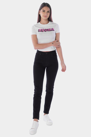Tapered Fit Denim Bottom