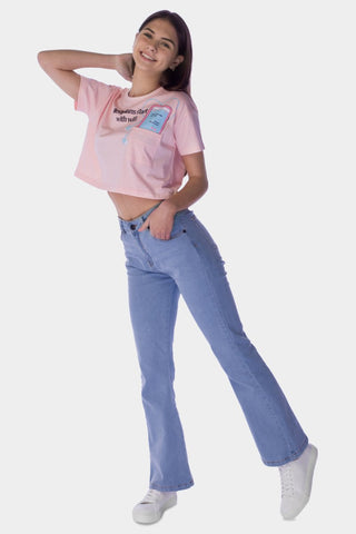 Flared Denim Bottom