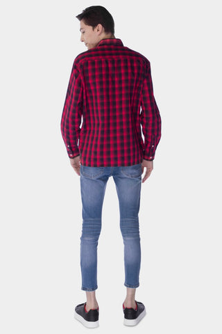 Trendy Casual Check Shirt