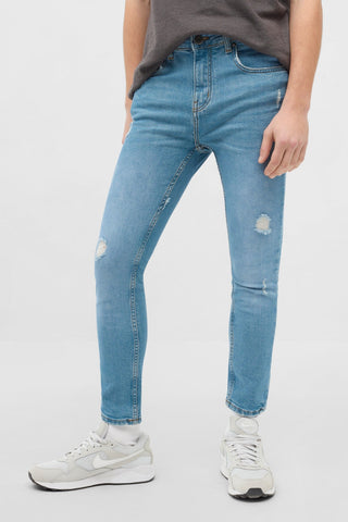 Light Wash Distressed Jeans