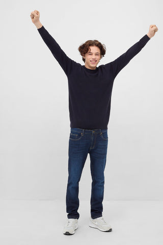 Solid Classical Textured Sweater
