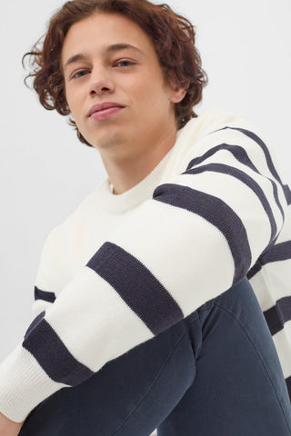 Monochromatic Striped Sweater