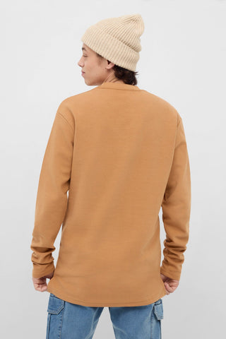 Ribbed Pocket Sweatshirt