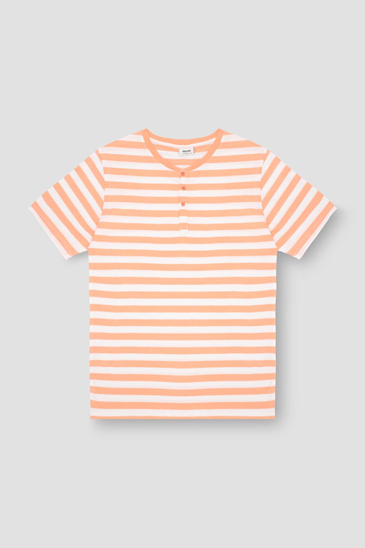 Striped Henley T-Shirt
