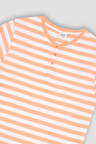 Striped Henley T-Shirt