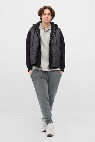 High Neck Monochromatic Gilet
