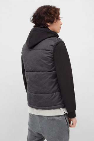 High Neck Monochromatic Gilet