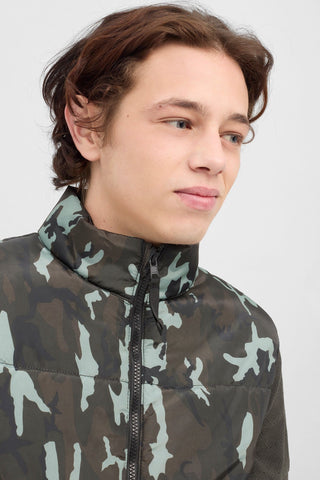 High Neck Camo Gilet