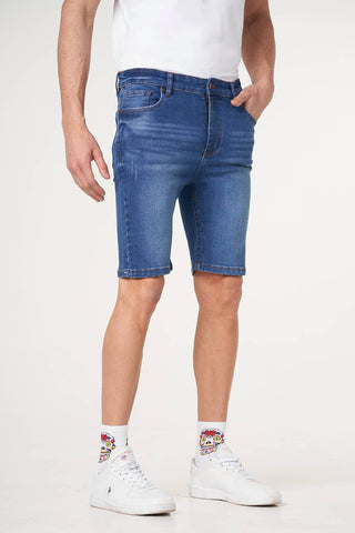 Medium Wash Denim Shorts